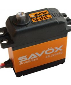 SAVOX HV DIGITAL BRUSHLESS SERVO 42KG/0.13S@7.4V W/HORN  SB2230SG