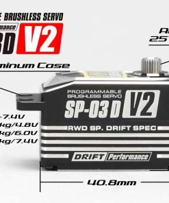SP-03DV2 Programmable brushless servo (Black)