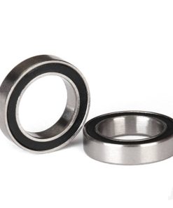 Ball bearings, black rubber sealed (12x18x4mm) (2 pcs)  TRX5120A