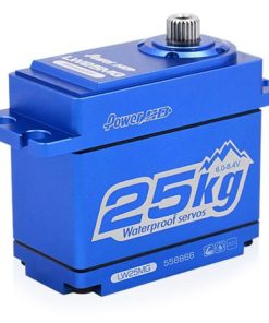 Power HD LW25 Waterproof High Torque Metal Gear, Coreless Servo - Blue   HD-LW-25MG